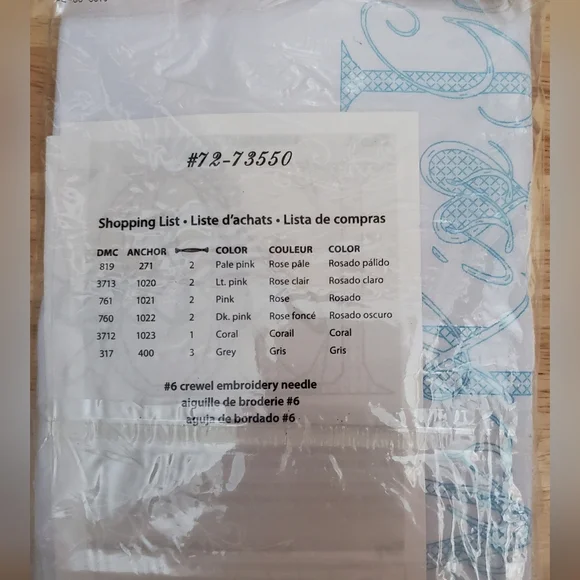 Always Kiss Goodnight Stamped Cross Stitch Pillowcases - Picture 4 of 4